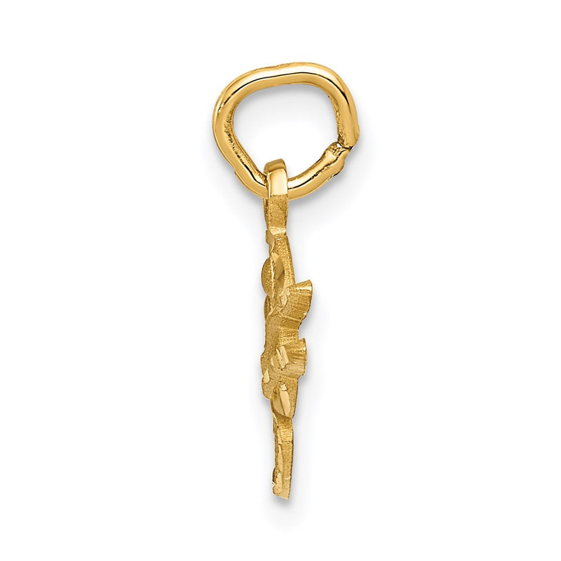 14K Yellow Gold Artist Palette Charm