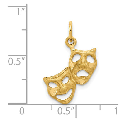 14K Yellow Gold Comedy/Tragedy Charm