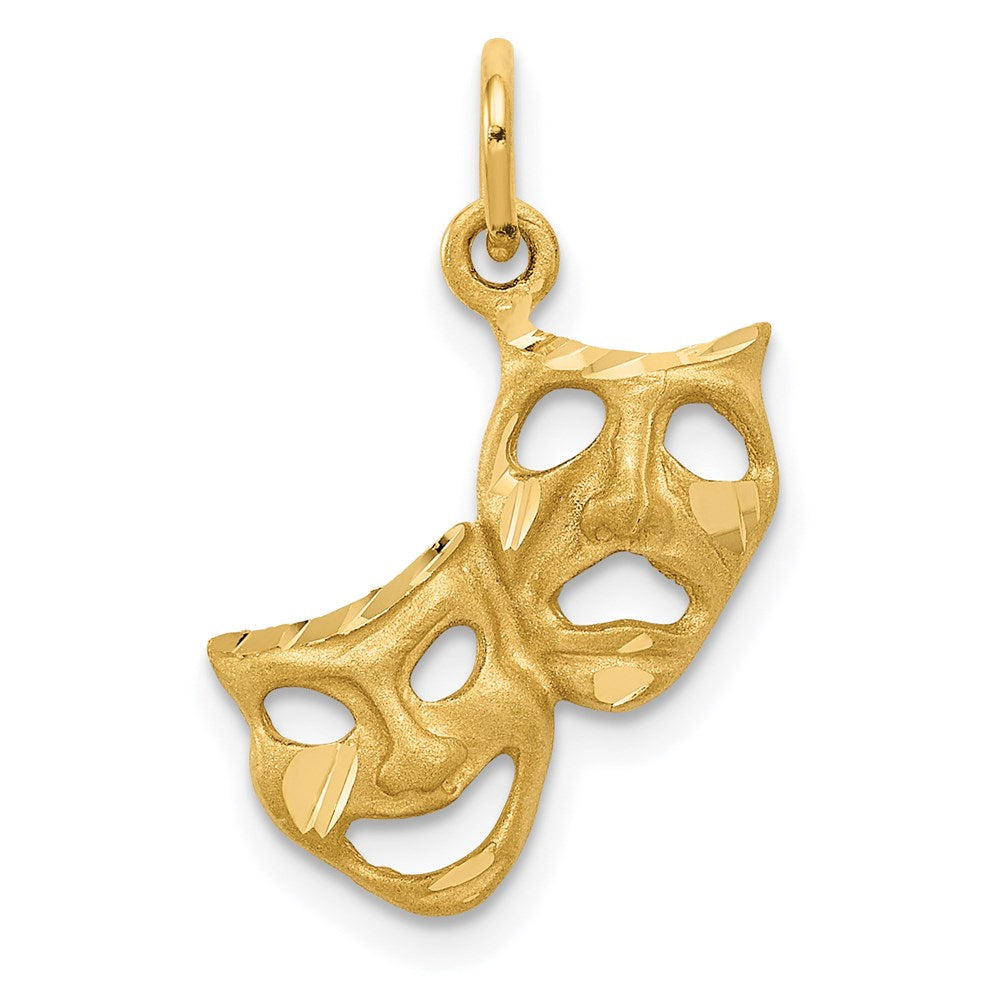 14K Yellow Gold Comedy/Tragedy Charm