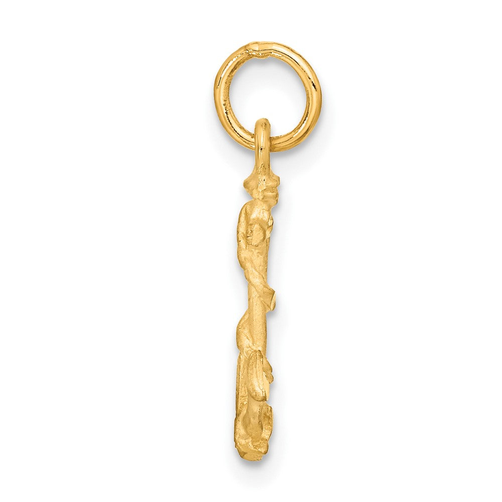 14K Yellow Gold Anchor Charm