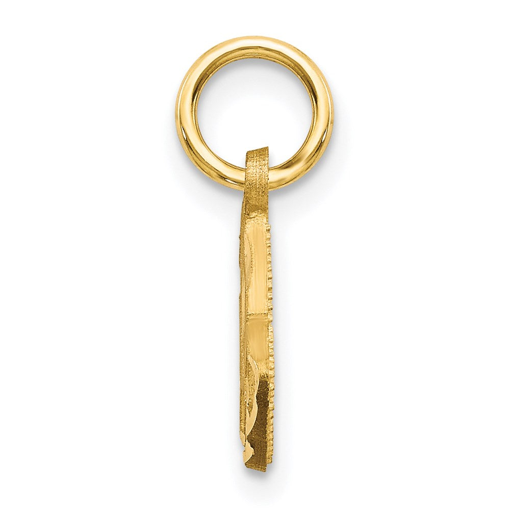 14K Yellow Gold Praying Hands Charm