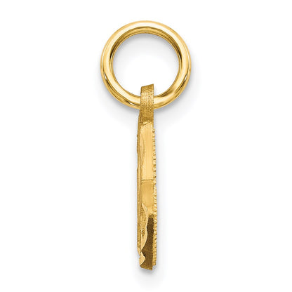 14K Yellow Gold Praying Hands Charm
