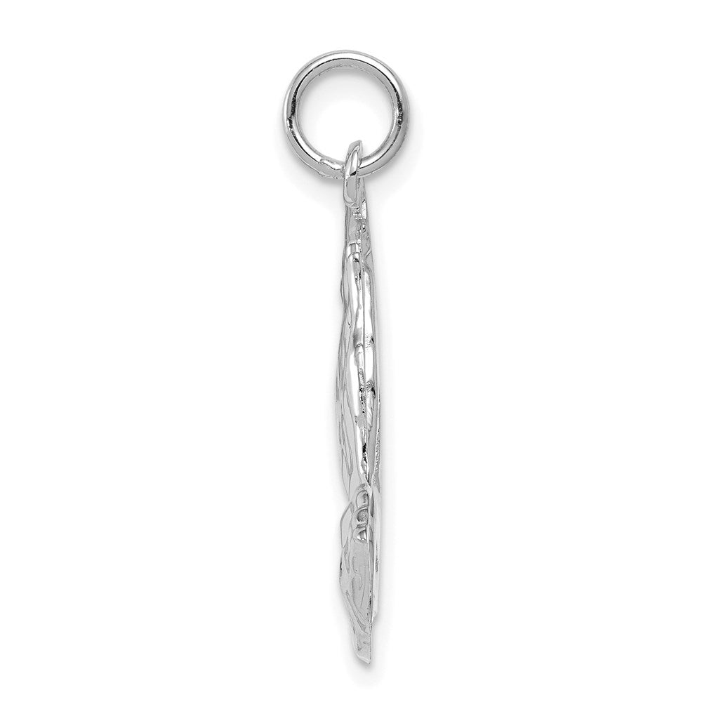 14K White Gold 14Kw Praying Hands Pendant