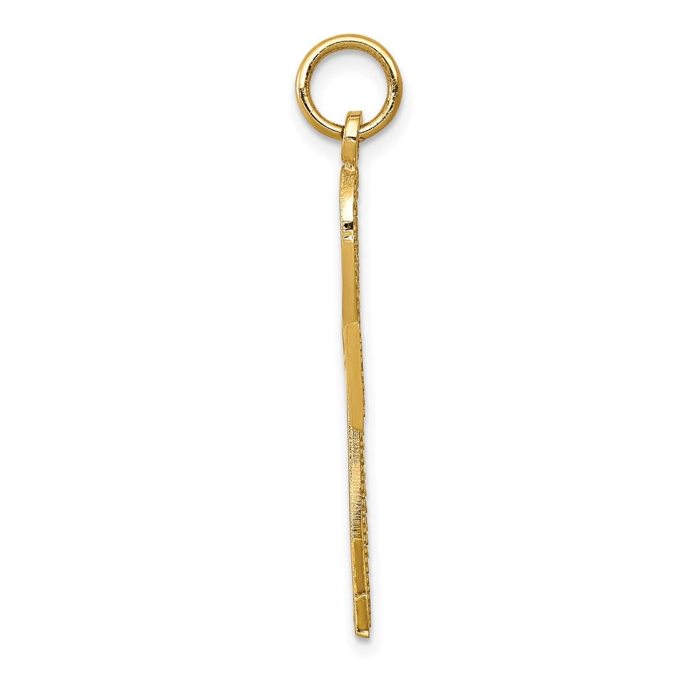 14K Yellow Gold Ankh Cross Charm