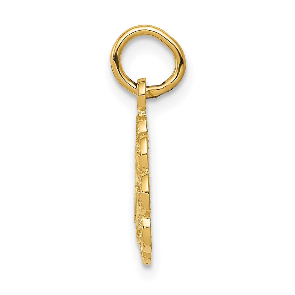14K Yellow Gold #1 Mom Charm