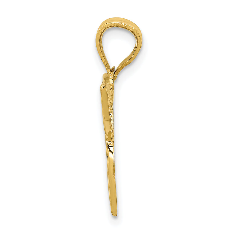 14K Yellow Gold Trinity Symbol Charm