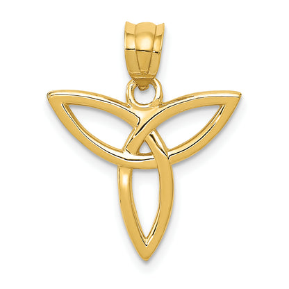 14K Yellow Gold Trinity Symbol Charm