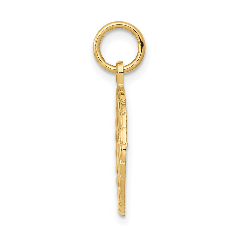 14K Yellow Gold Treble Clef Charm