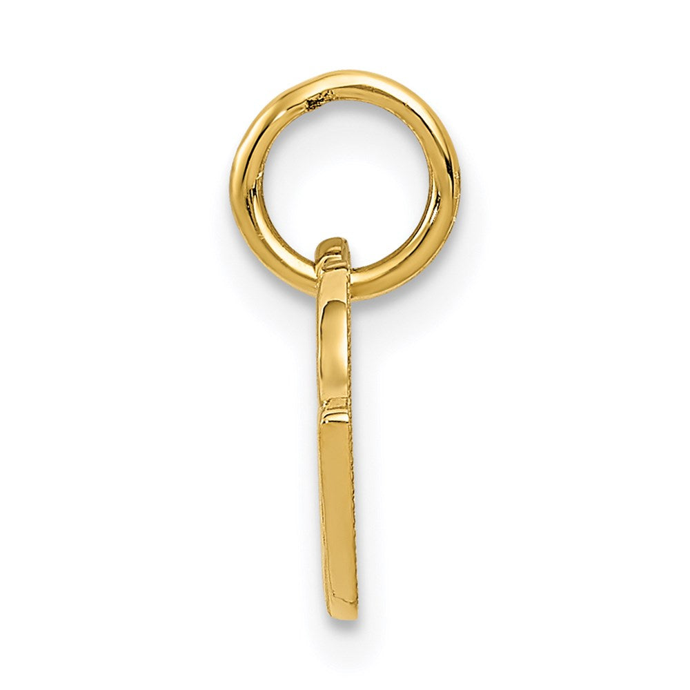 14K Yellow Gold Racing Flags Charm