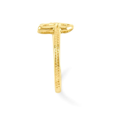 14K Yellow Gold Butterfly Toe Ring
