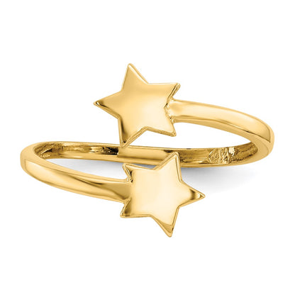 14K Yellow Gold Star Toe Ring