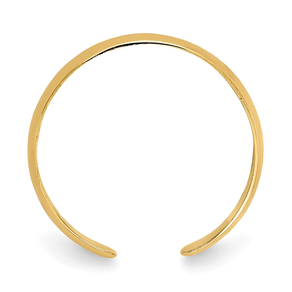 14K Yellow Gold High Polished Toe Ring