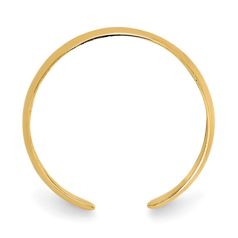 14K Yellow Gold High Polished Toe Ring