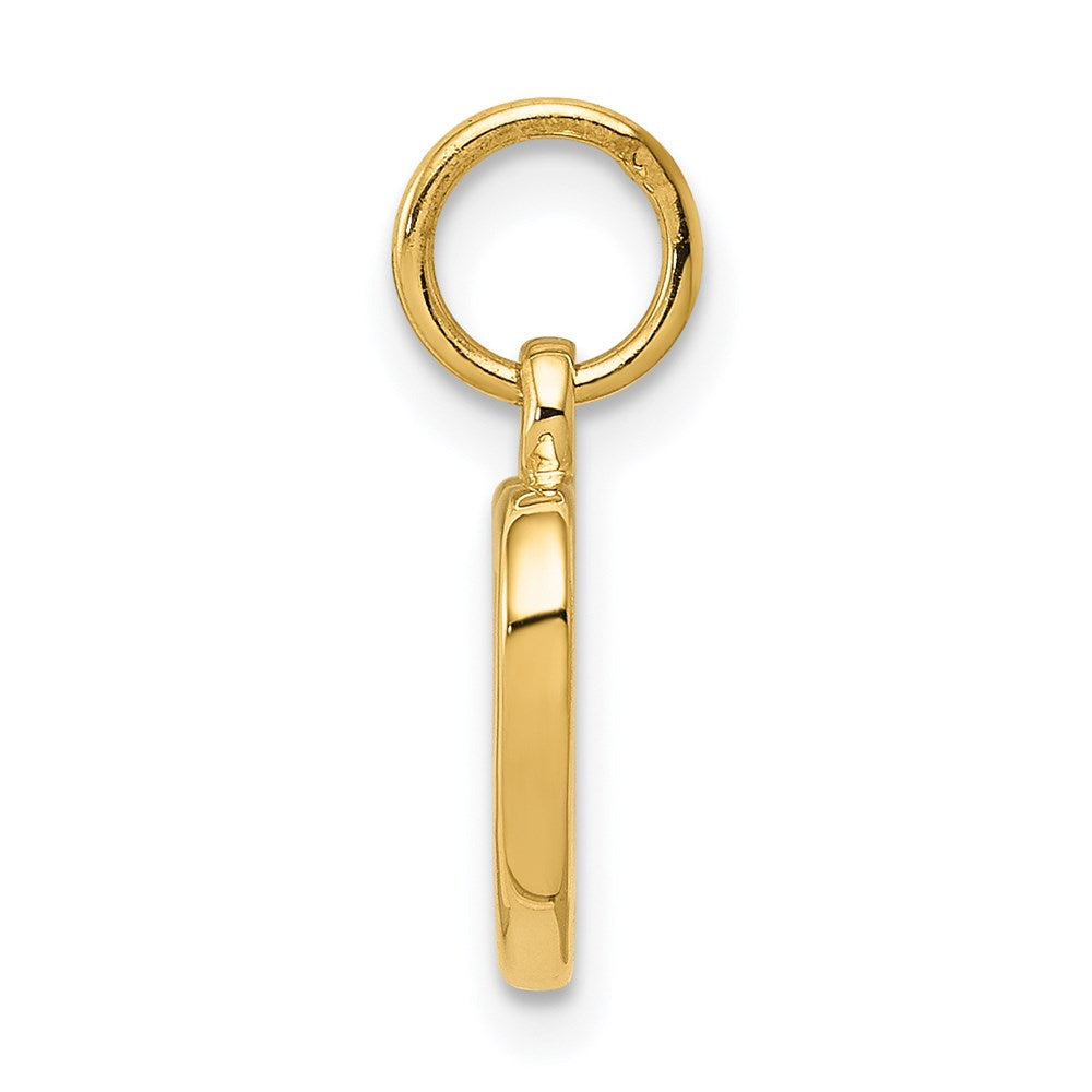 14K Yellow Gold Polished Cut-Out Heart Pendant