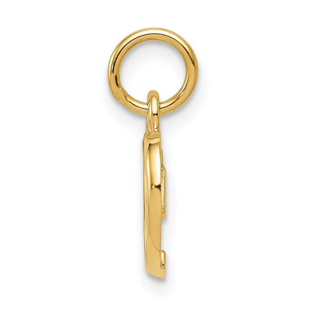 14K Yellow Gold Polished Heart Pendant