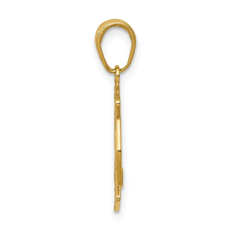 14K Yellow Gold Small St. Florian Badge Pendant