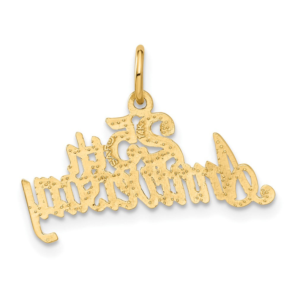 14K Yellow Gold 25Th Anniversary Charm