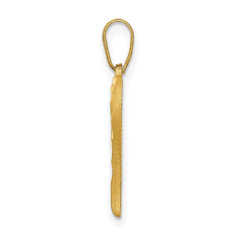 14K Yellow Gold Polished Heart Pendant