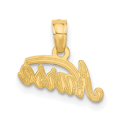 14K Yellow Gold Nurse Pendant