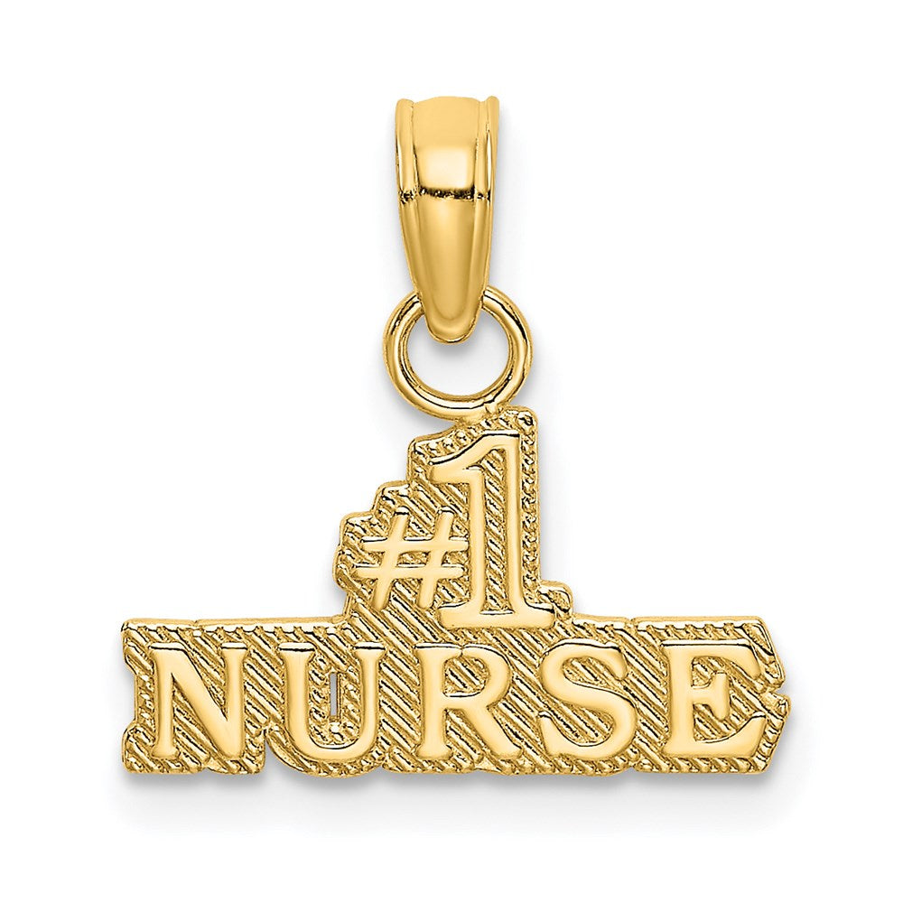 14K Yellow Gold #1 Nurse Charm