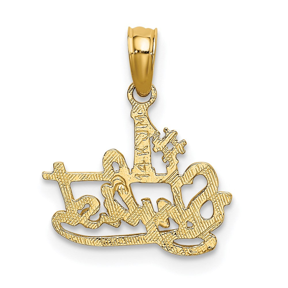 14K Yellow Gold #1 Stylist Charm