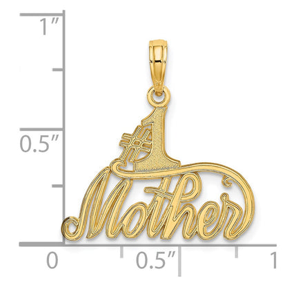 14K Yellow Gold #1 Mother Charm