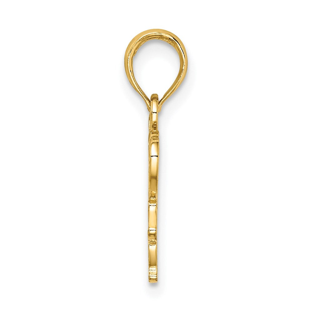 14K Yellow Gold We Heart You Mom Charm