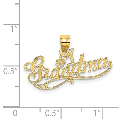 14K Yellow Gold #1 Grandma Charm
