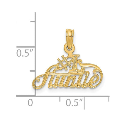 14K Yellow Gold #1 Auntie Charm