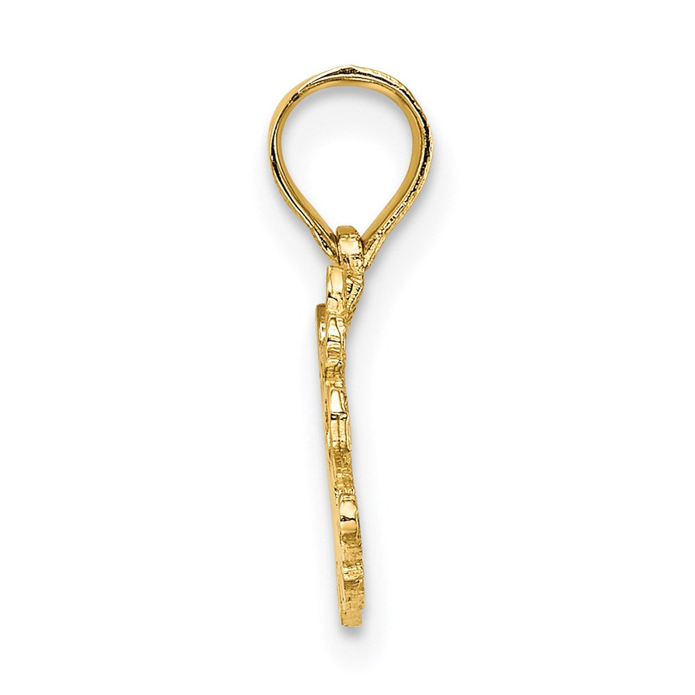 14K Yellow Gold Little Angel Charm