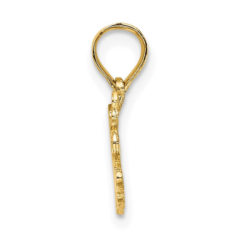 14K Yellow Gold Little Angel Charm