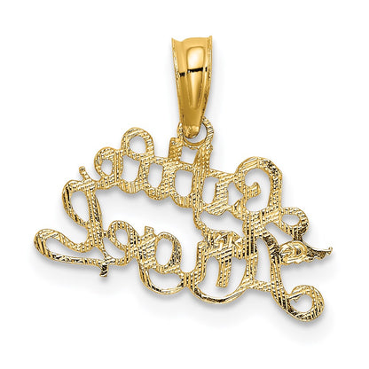 14K Yellow Gold Little Angel Charm