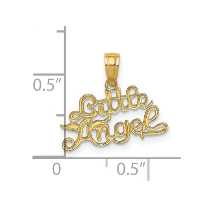 14K Yellow Gold Little Angel Charm