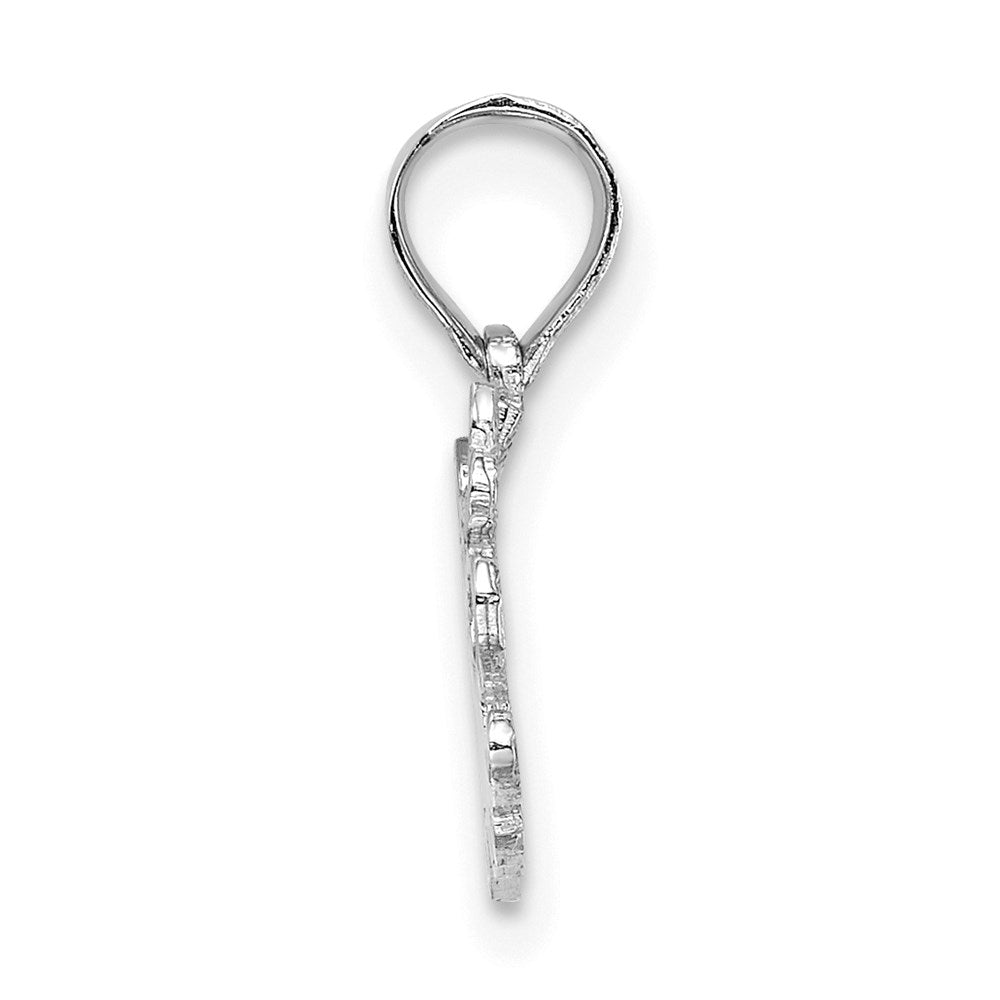 14K White Gold Little Angel Pendant