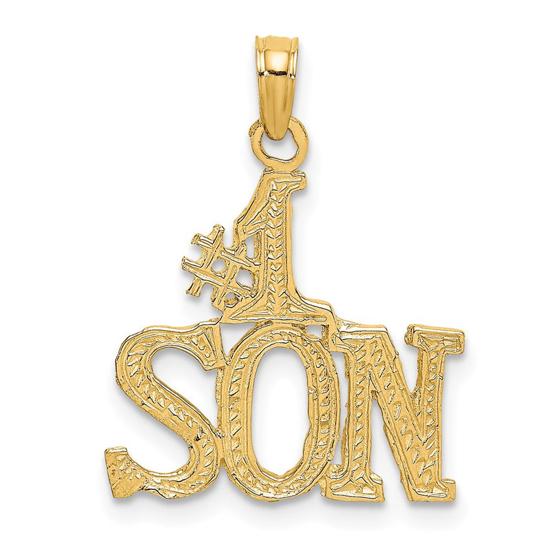 14K Yellow Gold #1 Son Charm