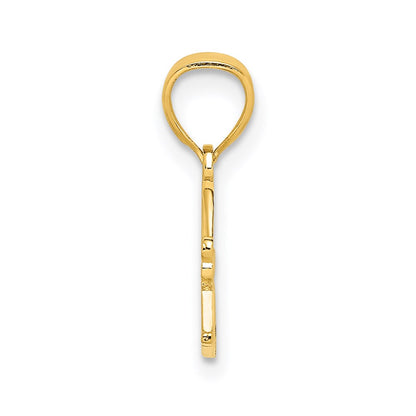 14K Yellow Gold I Heart Grandpa Charm
