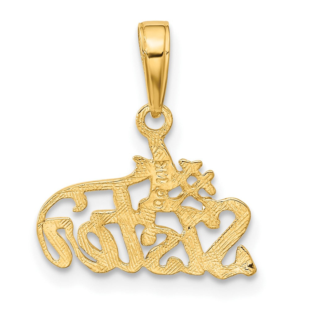14K Yellow Gold #1 Sister Pendant