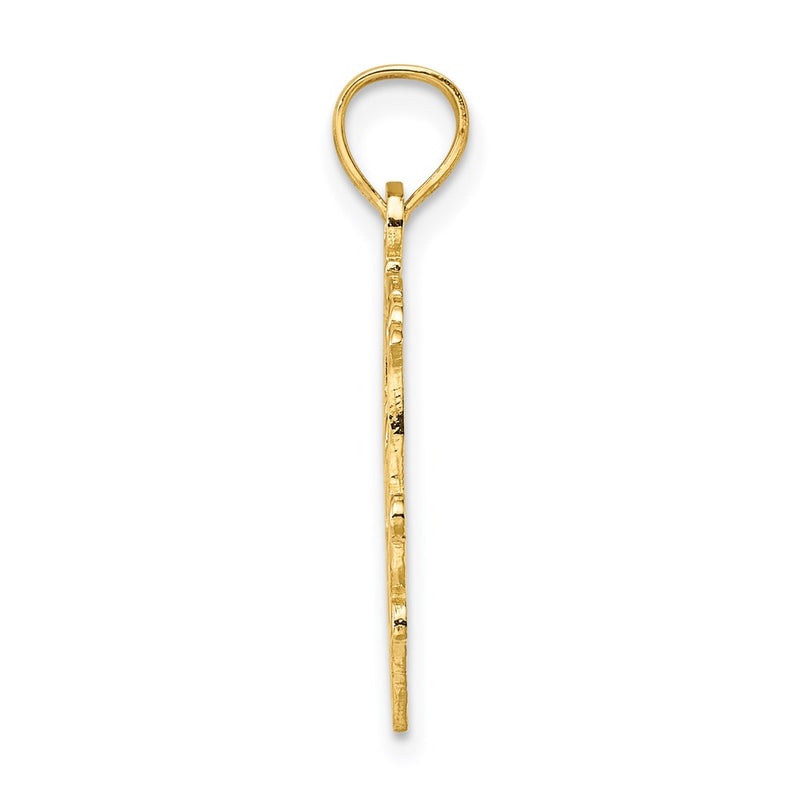 14K Yellow Gold #1 Friend In Heart Charm