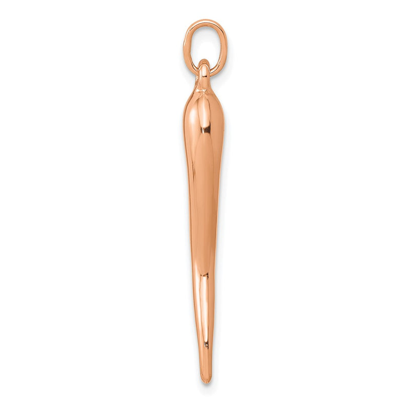 14K Rose Gold Italian Horn Charm