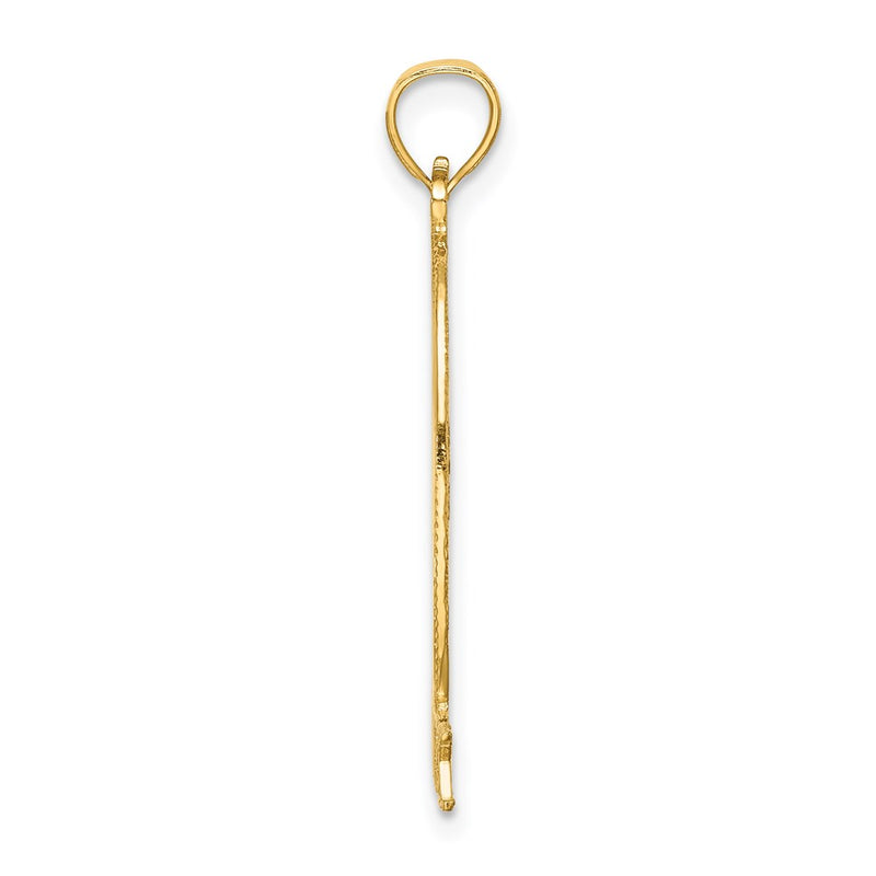 14K Yellow Gold Cut-Out New York W/Statue Of Liberty Charm