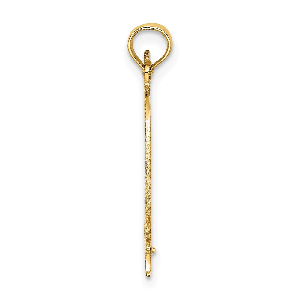 14K Yellow Gold Cut-Out New York W/Statue Of Liberty Charm