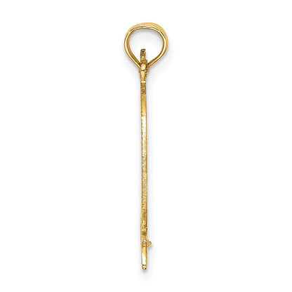 14K Yellow Gold Cut-Out New York W/Statue Of Liberty Charm