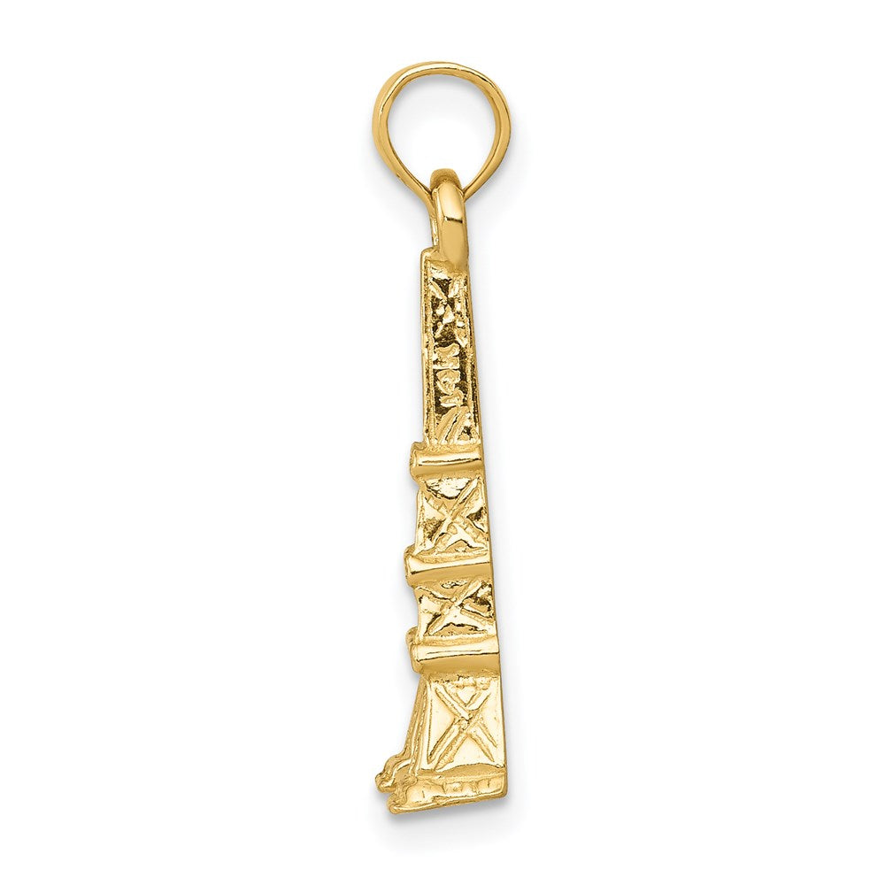 14K Yellow Gold Eiffel Tower Pendant