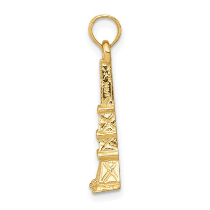 14K Yellow Gold Eiffel Tower Pendant