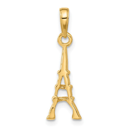 14K Yellow Gold Eiffel Tower Pendant