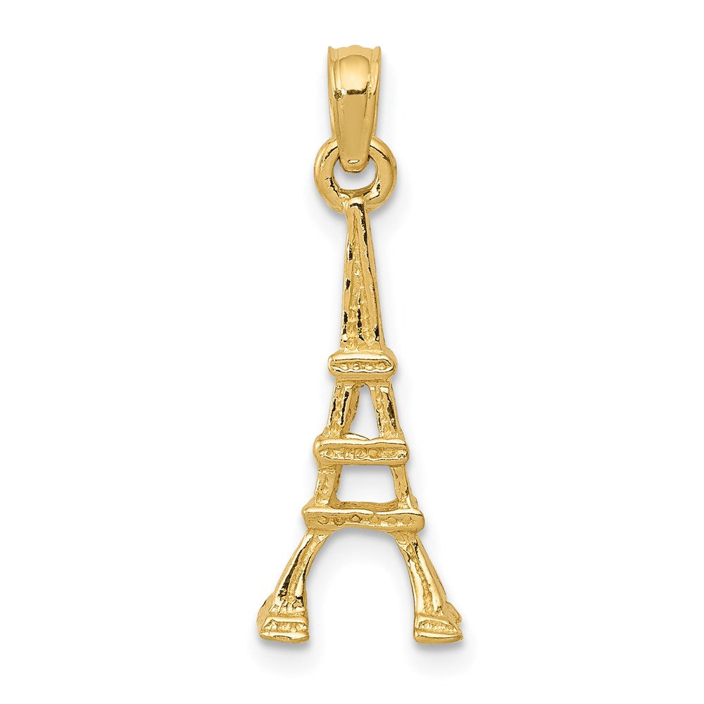 14K Yellow Gold Eiffel Tower Pendant