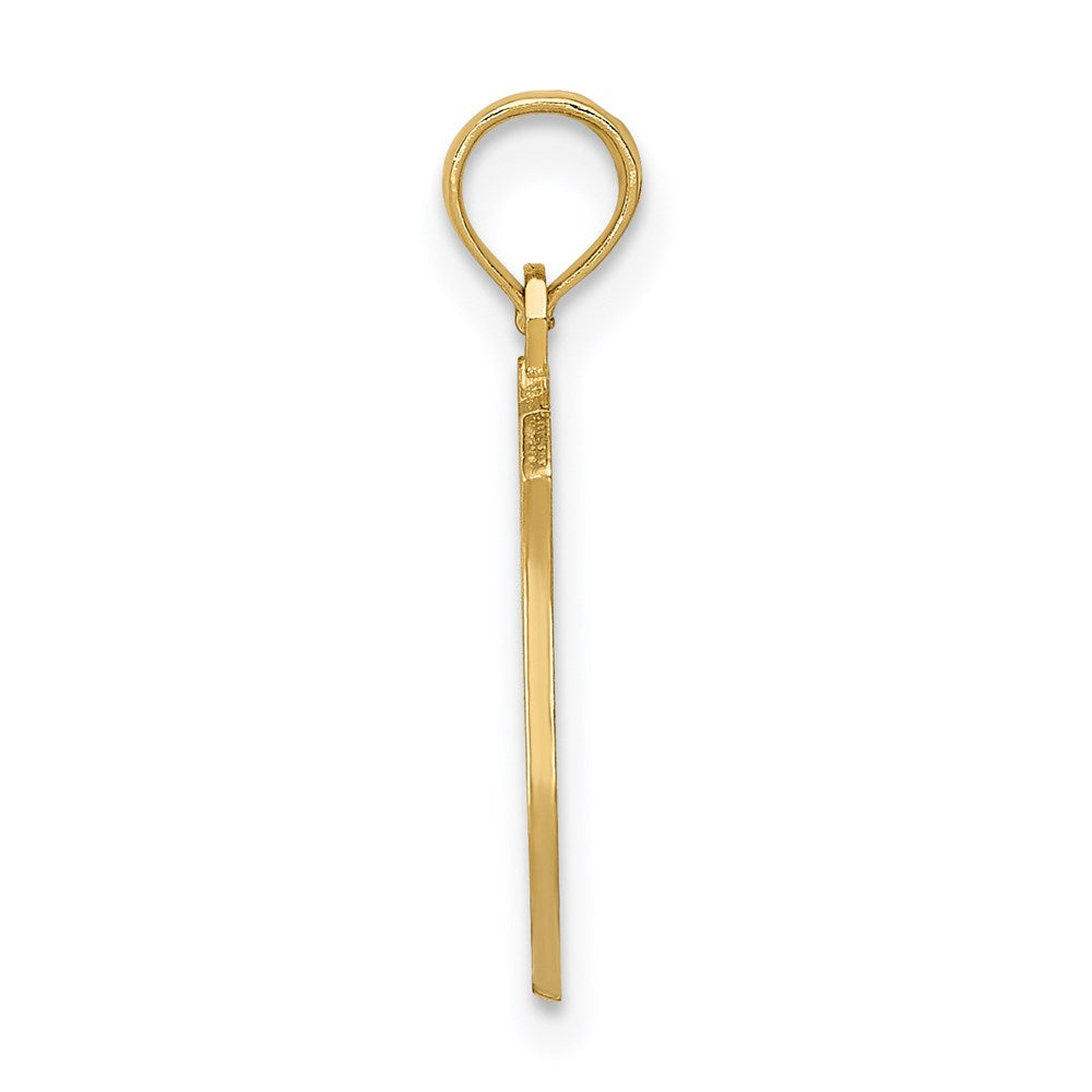 14K Yellow Gold Police Badge Pendant
