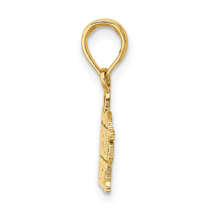 14K Yellow Gold Fireman'S Daughter Charm