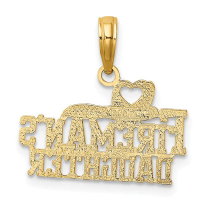 14K Yellow Gold Fireman'S Daughter Charm