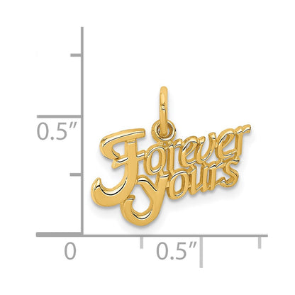 14K Yellow Gold Forever Yours Charm